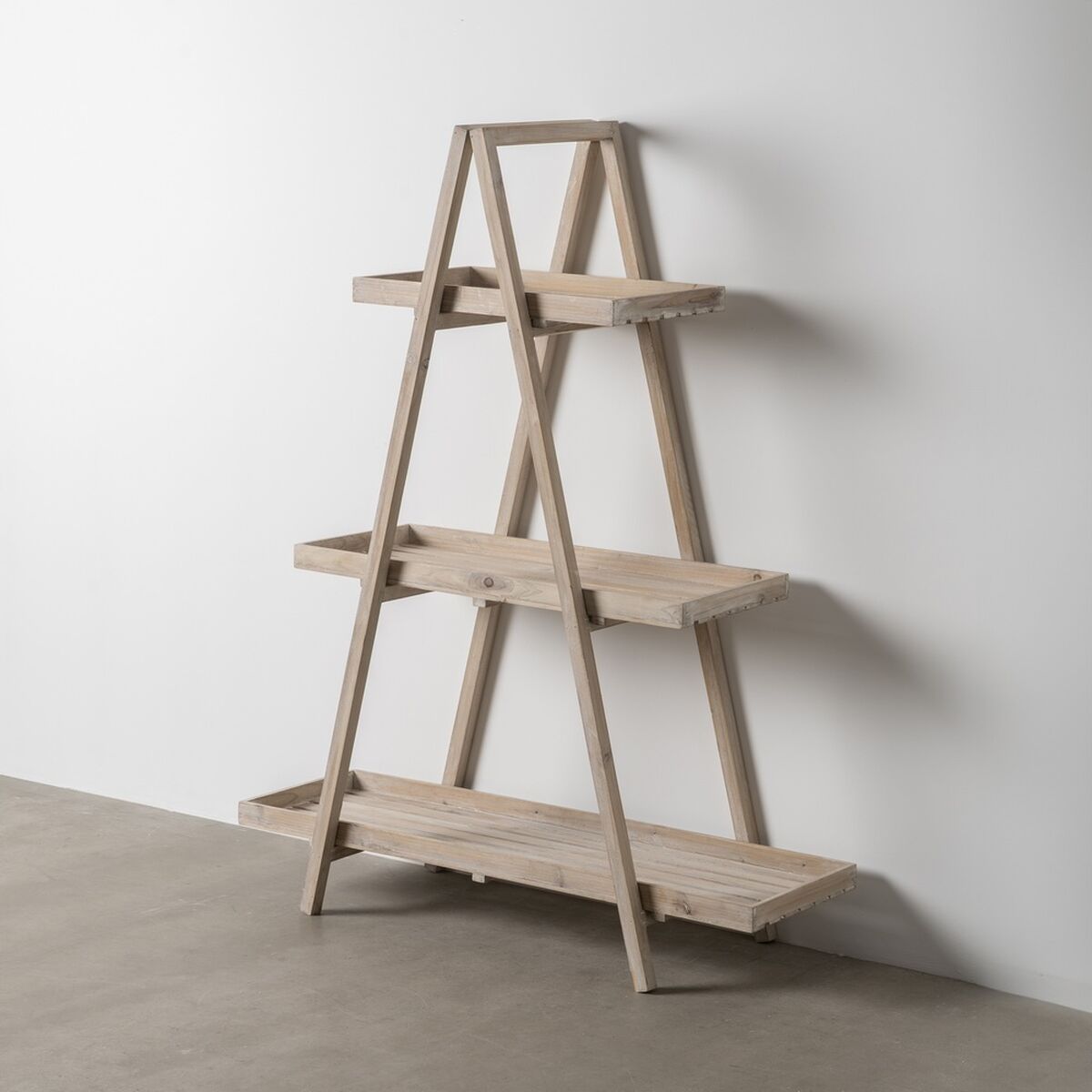 Regal natürlich Tannenholz 120 x 42 x 153 cm